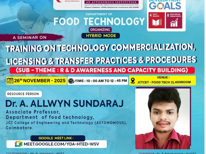 Training on Technology Commercialization, Licensing & Transfer Practices & Procedures-2025 — photo 1