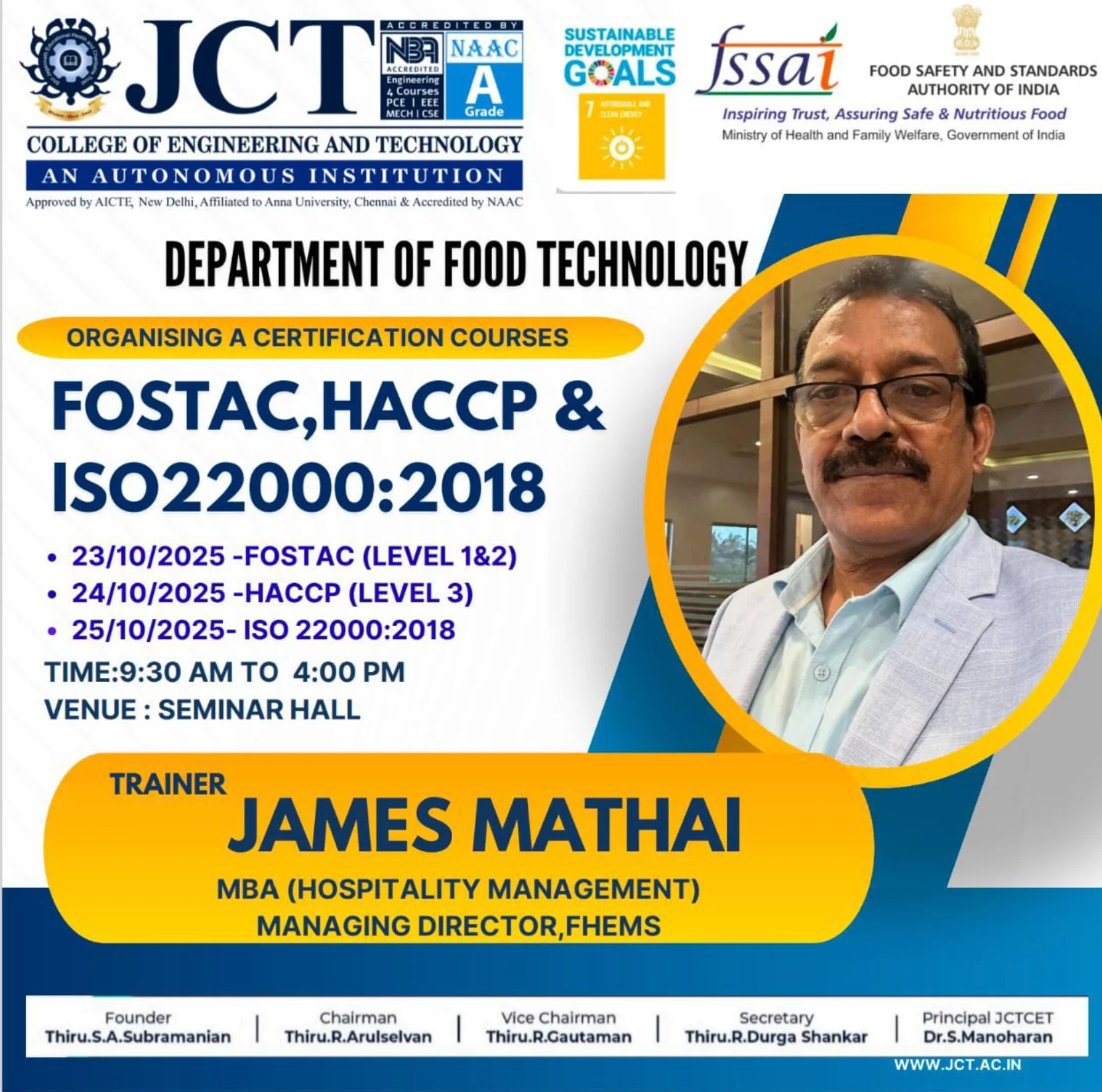 FoSTaC, HACCP & ISO 22000:2018-Three-day Certification Course 2025 — photo 1