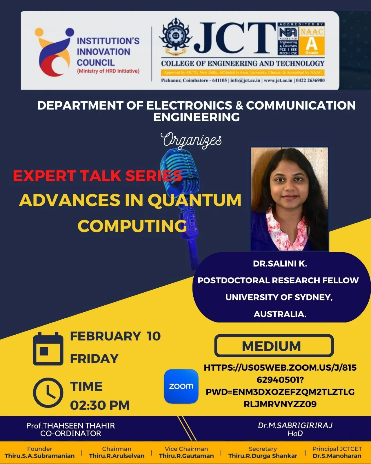 Expert Talk’ series, organized by the Electronics and communication Engineering Department — photo 1