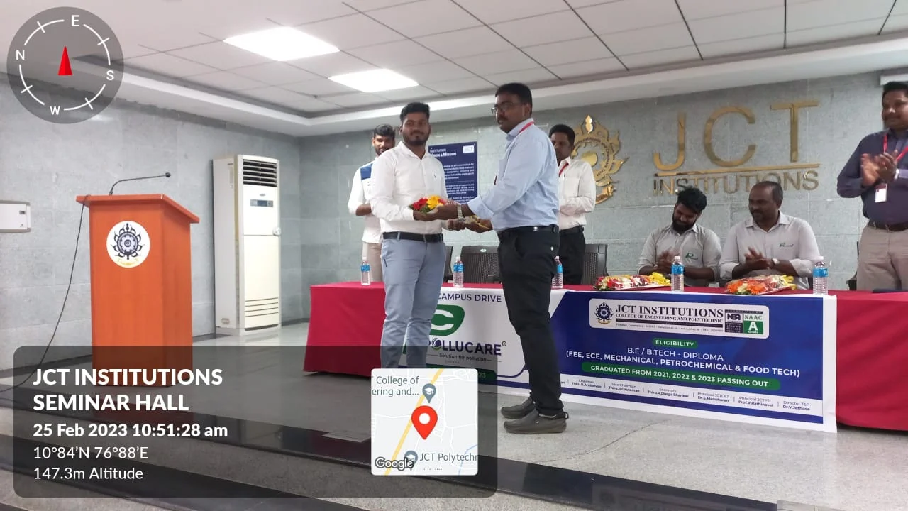 The Department of Training and Placement conducted a “Pool-Campus Drive” at  JCT campus on 25.02.2023 — photo 11