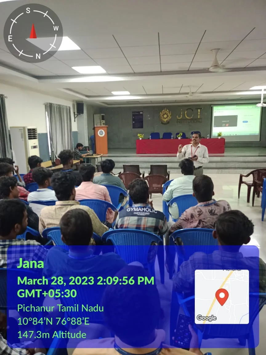 Webinar on ‘Job opportunities In Drilling Rig’ was conducted by Department of Petroleum Engineering, JCT College of Engineering and Technology, Coimbatore on 28-03-2023 — photo 2