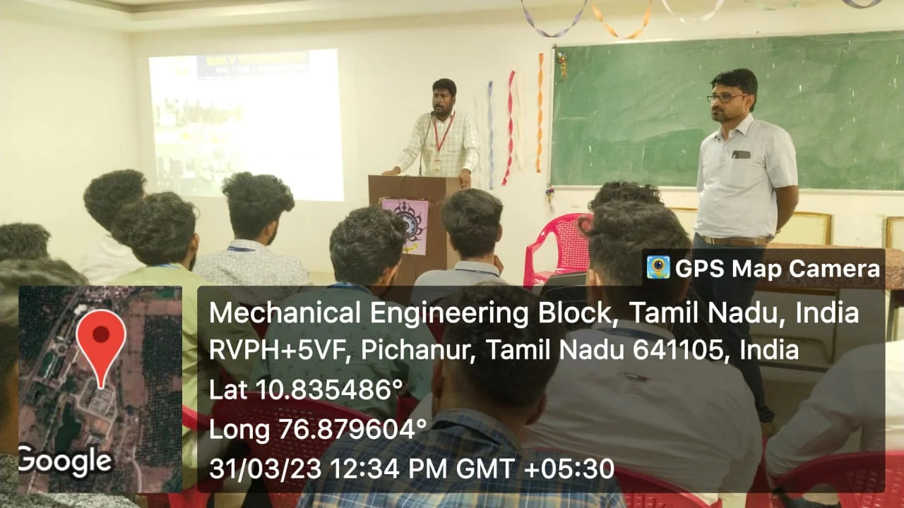 The Department of Mechanical Engineering organized a Guest Lecture entitled “Opportunities in Design, CNC and MASTER CAM for Mechanical Engineering " on 31.03.2023 — photo 3