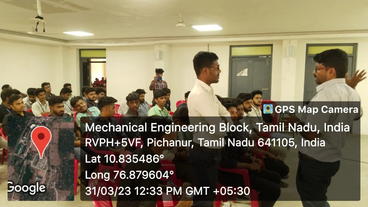 The Department of Mechanical Engineering organized a Guest Lecture entitled “Opportunities in Design, CNC and MASTER CAM for Mechanical Engineering " on 31.03.2023 — photo 4
