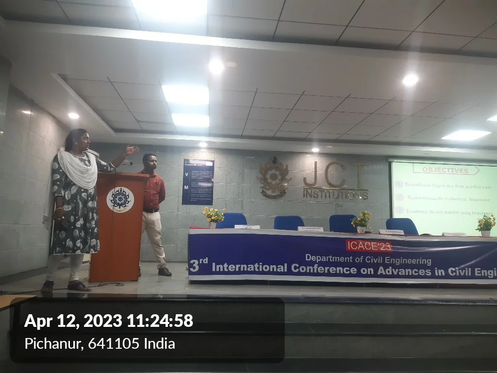 The Department of Civil Engineering organized the 3rd INTERNATIONAL CONFERENCE ON “ADVANCES IN CIVIL ENGINEERING” (ICACE – 2023) on 12th APRIL 2023. — photo 4