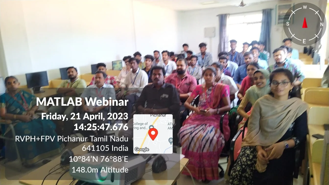 The Department of Electronics and Communication Engineering organized a special webinar on “MATLAB – It’s Applications & Latest Research in Real Life” on 21.04.2023 — photo 4