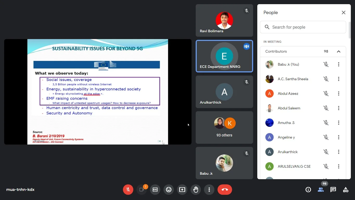 Online FDP on the topic 5G NETWORKS & BEYOND — photo 13