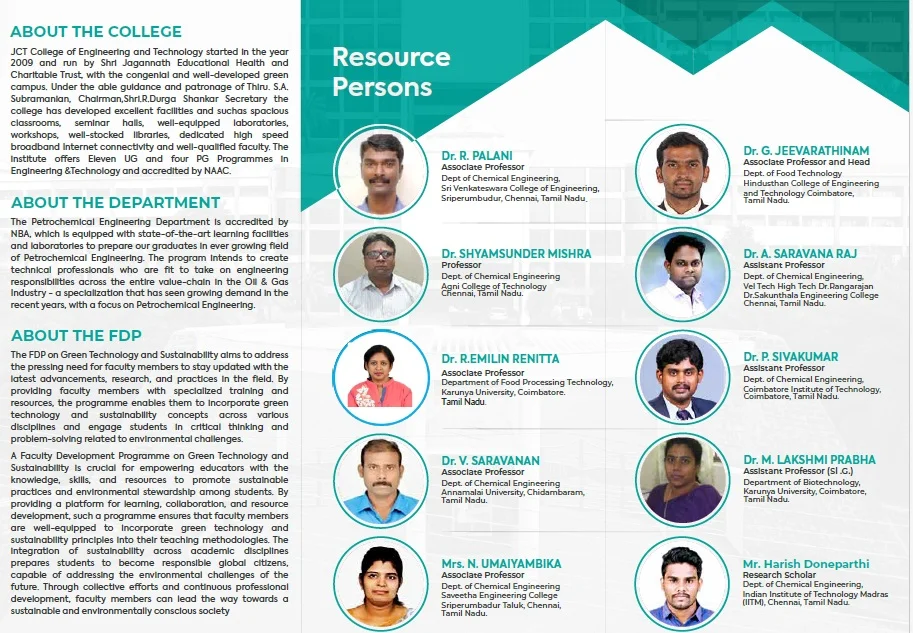 Online Faculty Development Program on Green Technology and Sustainability — photo 2