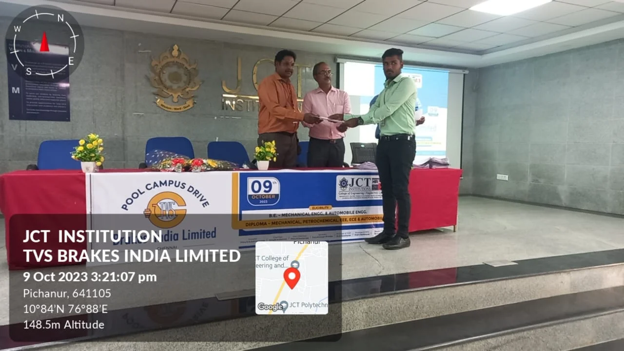 Pool-Campus Drive for Brakes India Pvt Ltd (A unit of TVS Group) at JCT campus on 09.10.2023 — photo 9