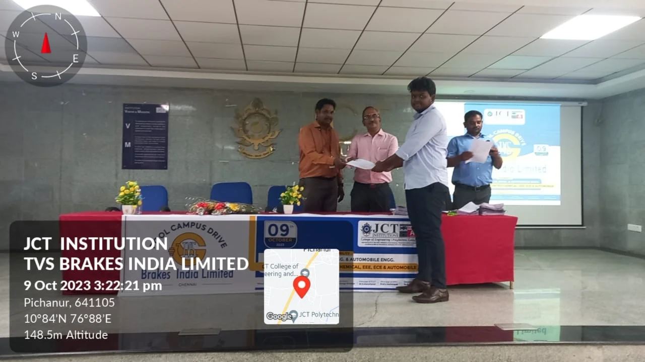 Pool-Campus Drive for Brakes India Pvt Ltd (A unit of TVS Group) at JCT campus on 09.10.2023 — photo 12