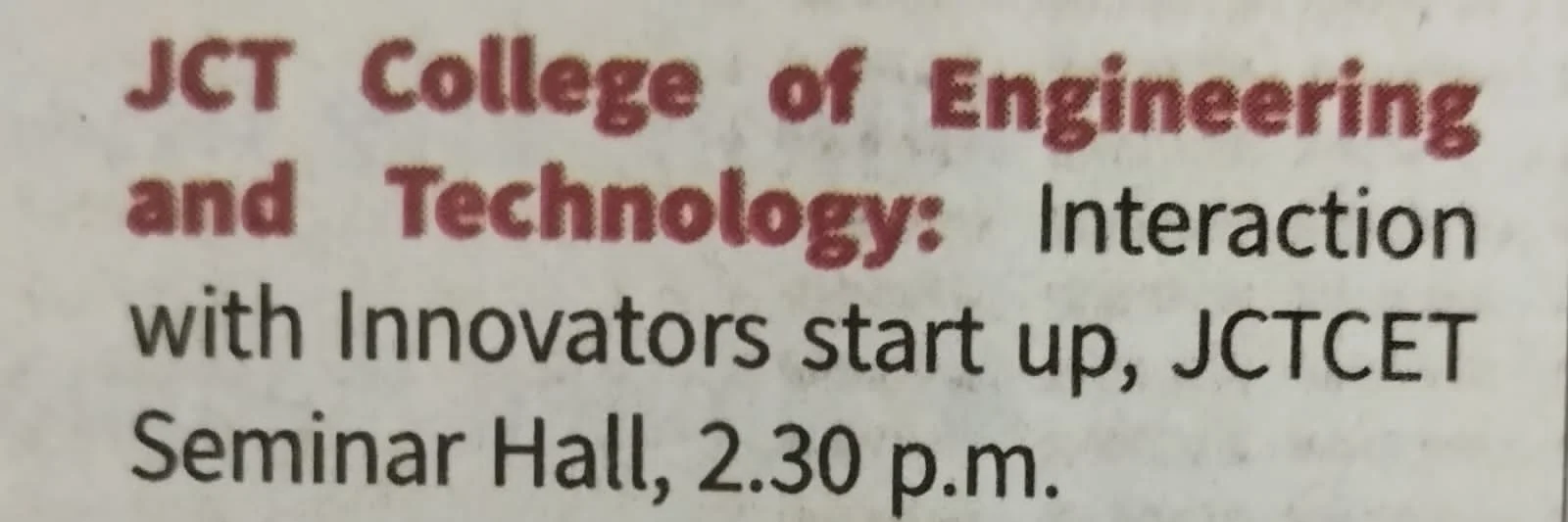 Webinar on Interaction with an innovator for start-up On 30th November 2023 — photo 1