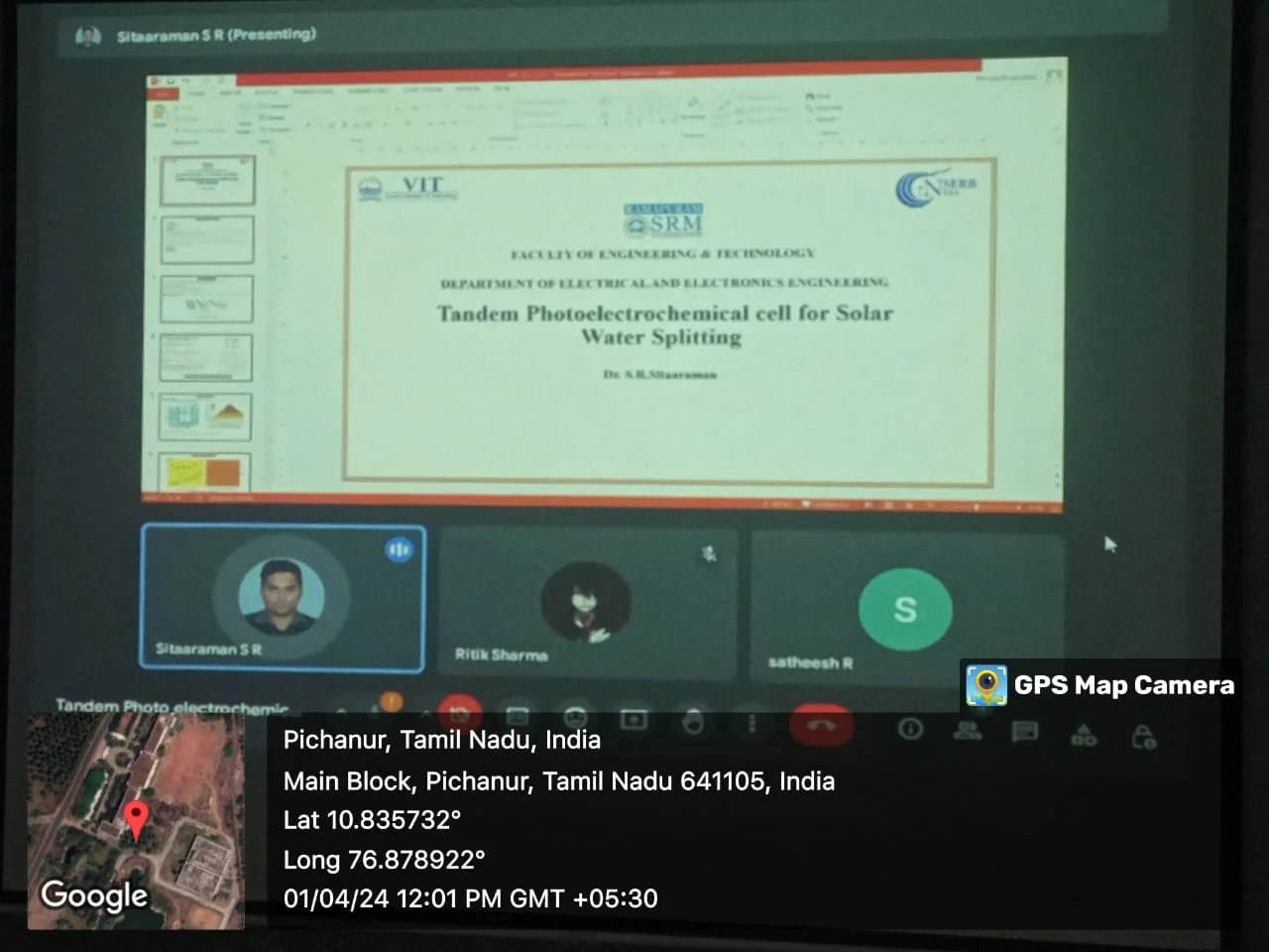 Webinar on Tandem Photoelectrochemical Cell for Solar Water Splitting — photo 3