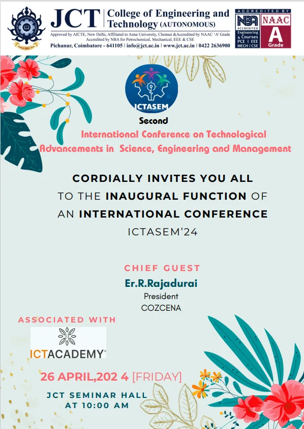 An International Conference on “Technological Advancements in Science, Engineering and Management (ICTASEM -24)" — photo 3