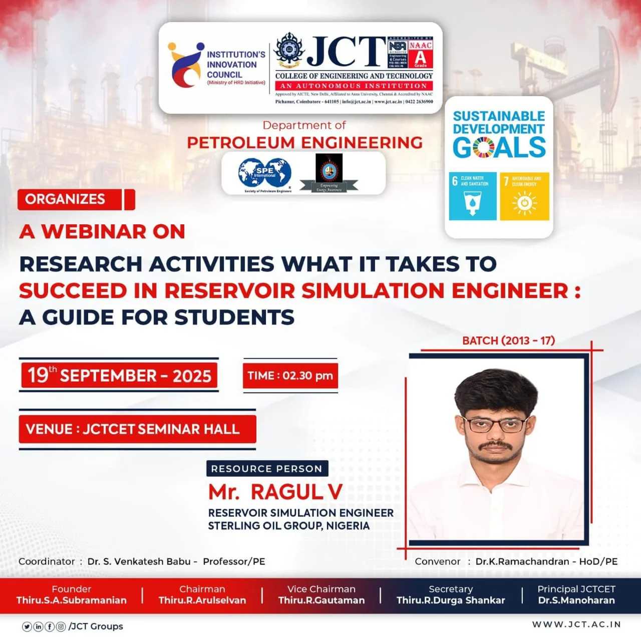Research Activities: What It Takes to Succeed in Reservoir Simulation Engineering – A Guide for Students 2025 — photo 3