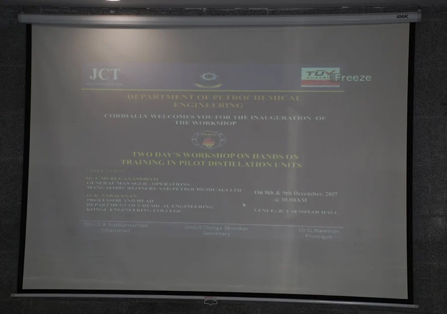 Two Days Workshop and Hands on Training in Pilot Plant Distillation Units — photo 2