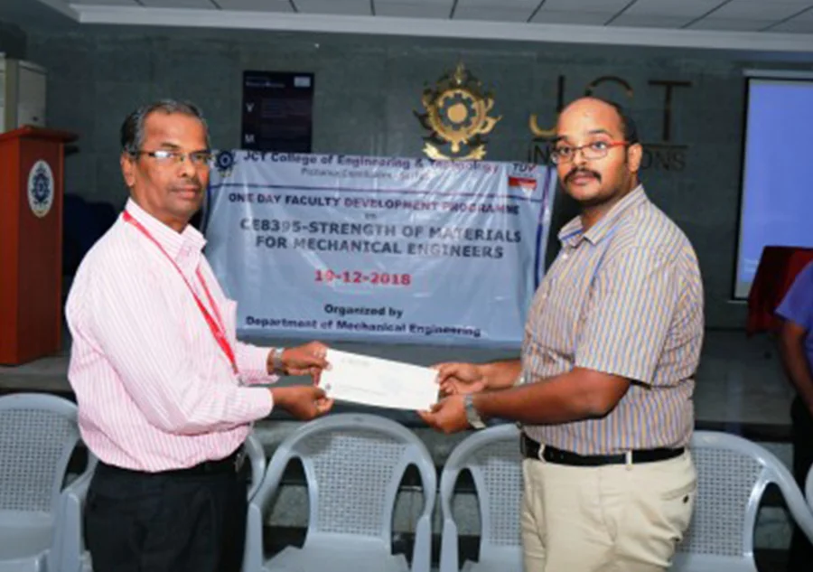 One Day Faculty Development Program on “ce 8395 Strength of Materials for Mechanical Engineers” — photo 2