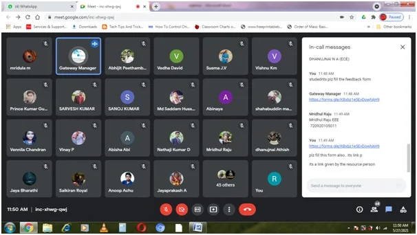 Webinar on IoT Implemented Artificial Intelligence organized by Department of ECE,JCTCET — photo 8
