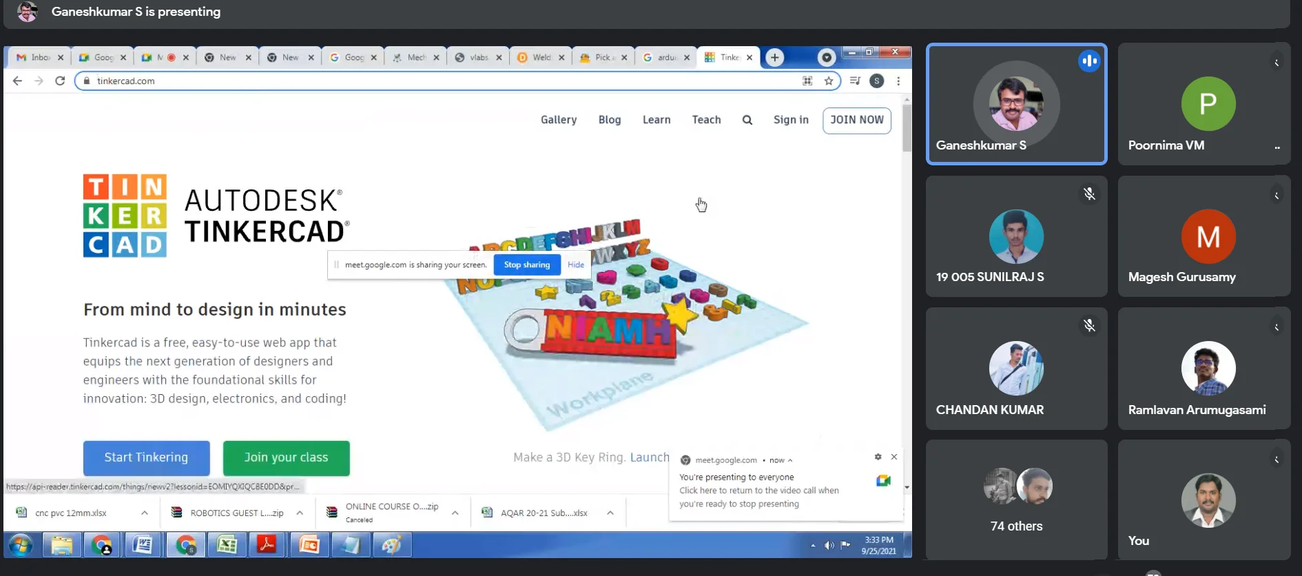 Webinar on “Develop your own Robots” organized by Department of Mechanical Engineering,JCTCET — photo 3