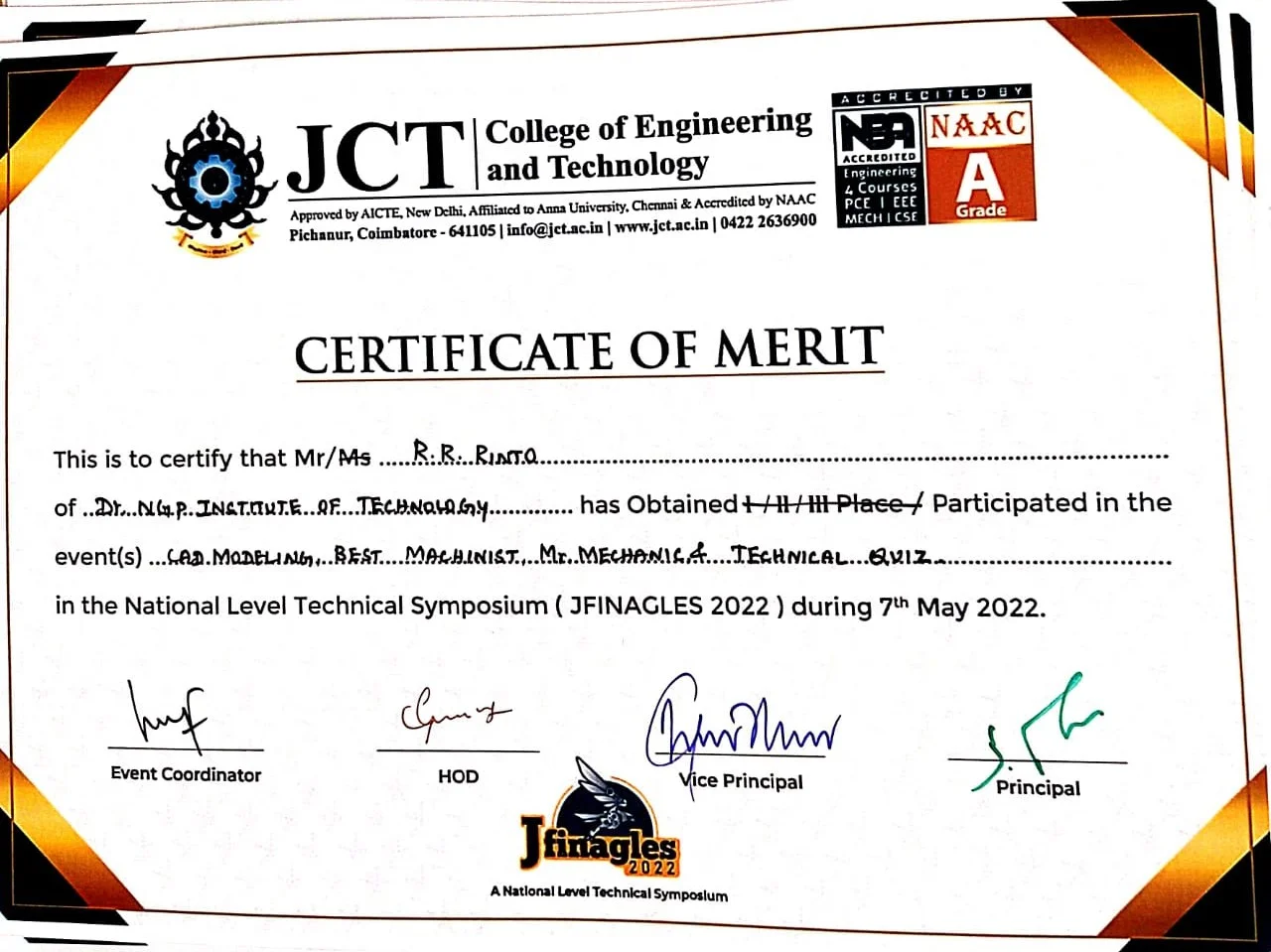 JFINAGLES a National Level Technical Symposium - Mechanical Engineering — photo 13