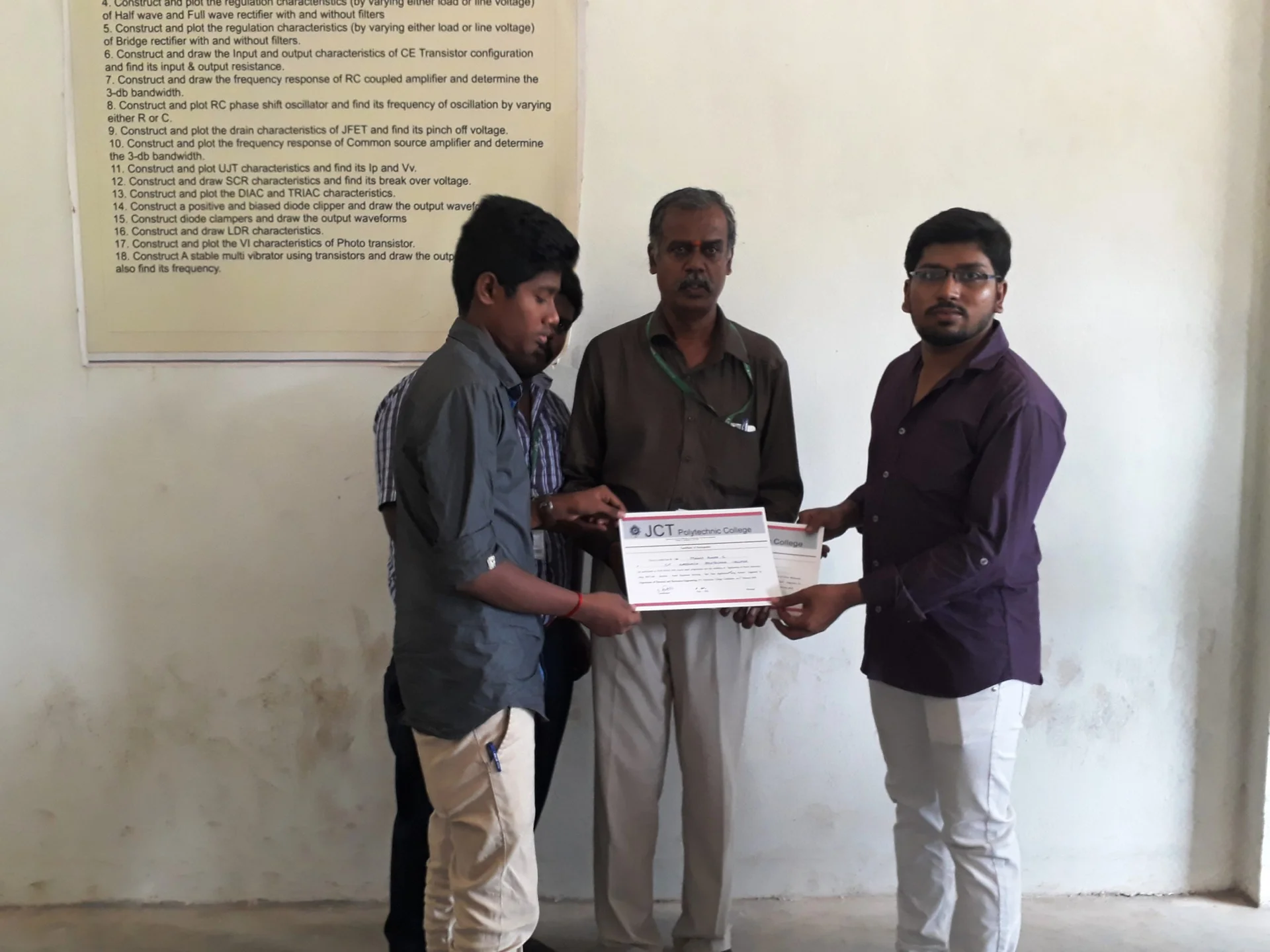 Electrixo 2018-choice Based Programmes (3 Workshops and Symposium With Technical Events) Organized by Department of Eee,jct Polytechnic College on 09th & 10th February 2018. — photo 11