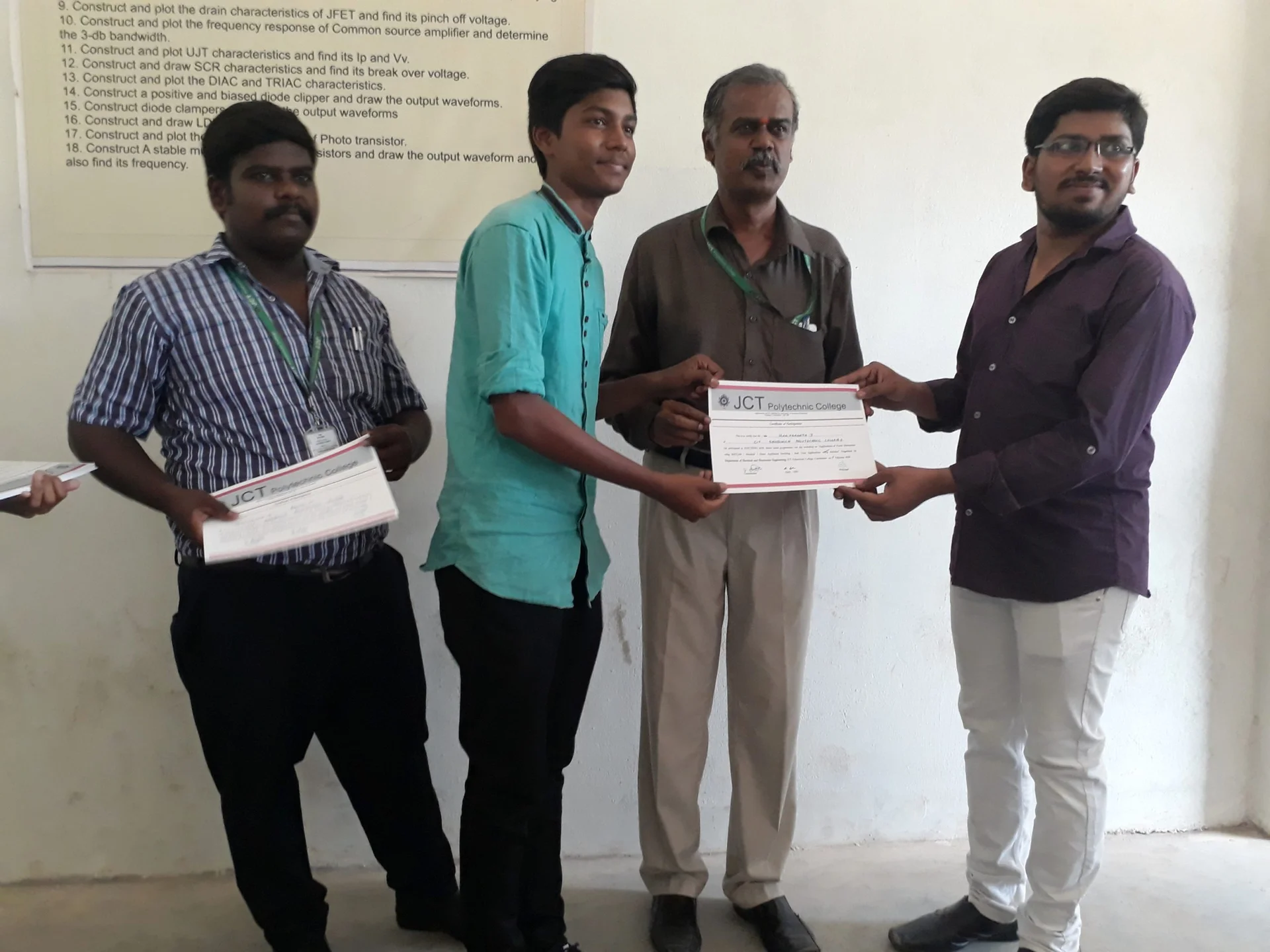 Electrixo 2018-choice Based Programmes (3 Workshops and Symposium With Technical Events) Organized by Department of Eee,jct Polytechnic College on 09th & 10th February 2018. — photo 13