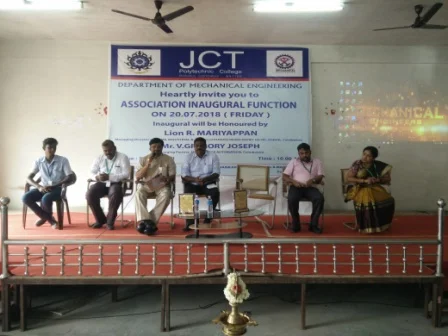 Student Association Inaugural Organized by Department of Mechanical Engineering, Jct Polytechnic College on 20th July 2018 — photo 2