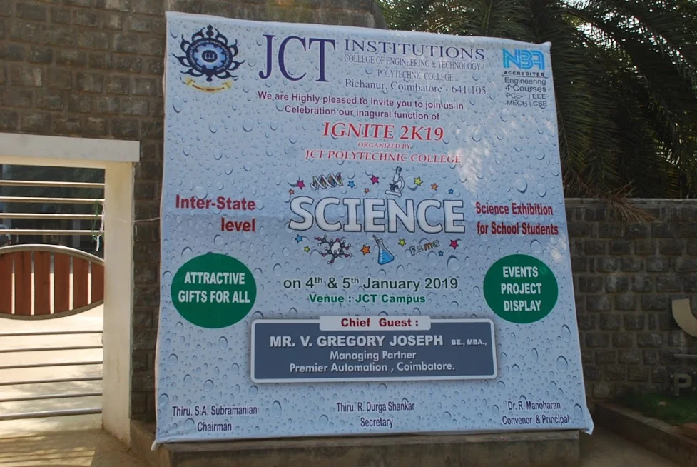 Ignite 2k19-three Days Inter-state Level Science Exhibition Organized by ﻿Jct Polytechnic College From 3rd to 5th January 2019 — photo 101